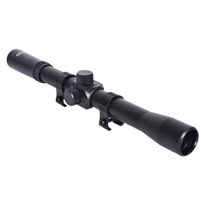 4x20 Mini Scope 22 Optic Scopes with Rings and Mounts Field of View 4.6° 100yds Tube Diameter 17mm