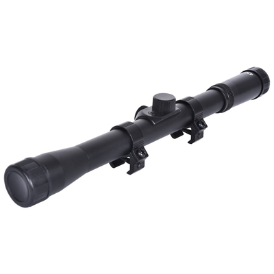 4x20 Mini Scope 22 Optic Scopes with Rings and Mounts Field of View 4.6° 100yds Tube Diameter 17mm