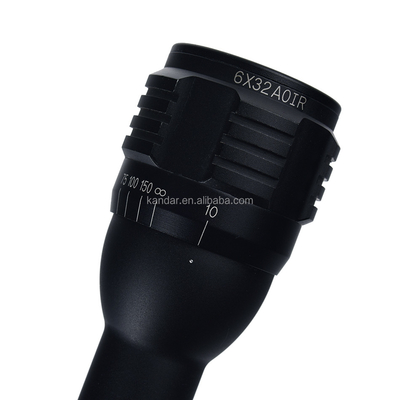 Compact Hunting 6x32 AOIR Scope with Illuminated Reticle and Adjustable Objective