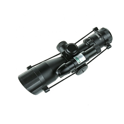F.O.V. 11°-38° Hunting Illuminated Sight 2.5-10X40 with Green Laser Sight