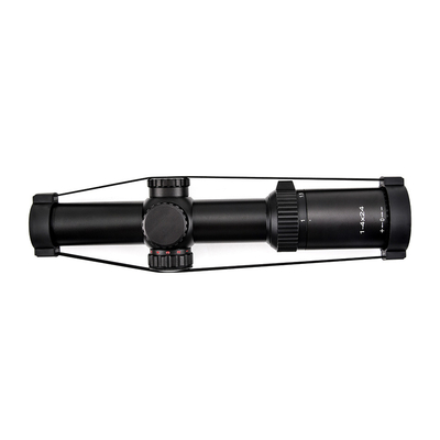 1-4x24 Illuminated Tactical 30mm Tube Glass Reticle Scope with Maximum Output Power 0