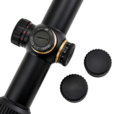 1-6x24 Black Tactical Glass Etched Reticle Optics Scope for Hunting LPVO Sight Versatile
