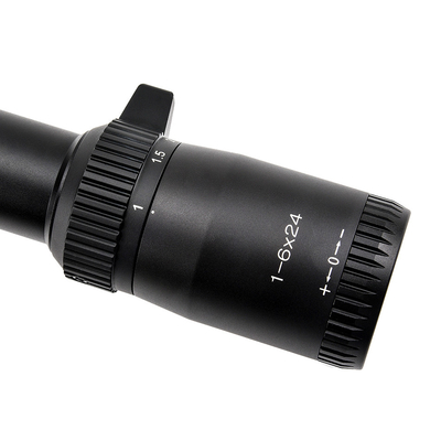 1-6x24 Black Tactical Glass Etched Reticle Optics Scope for Hunting LPVO Sight Versatile