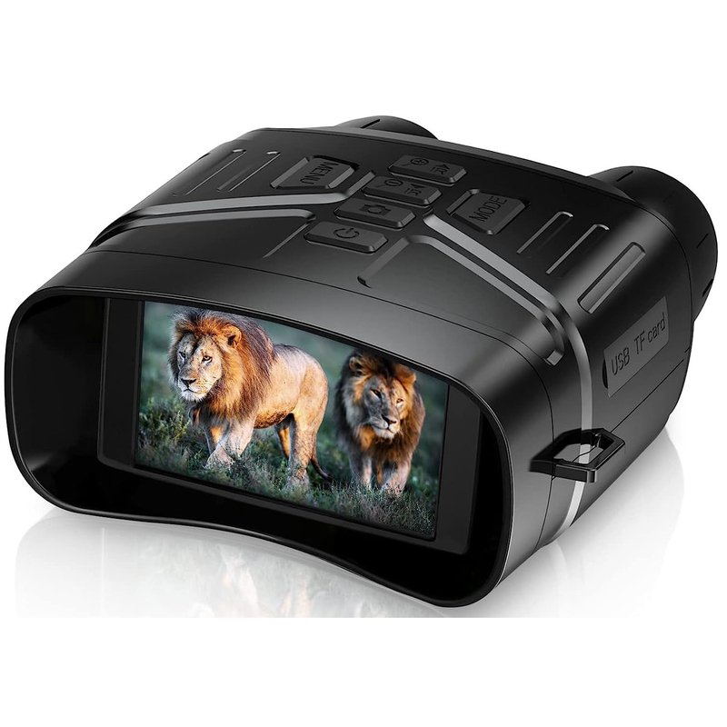 Capture Clear Photos and Videos with 4K Night Vision Binoculars 3'' Large Screen ABS