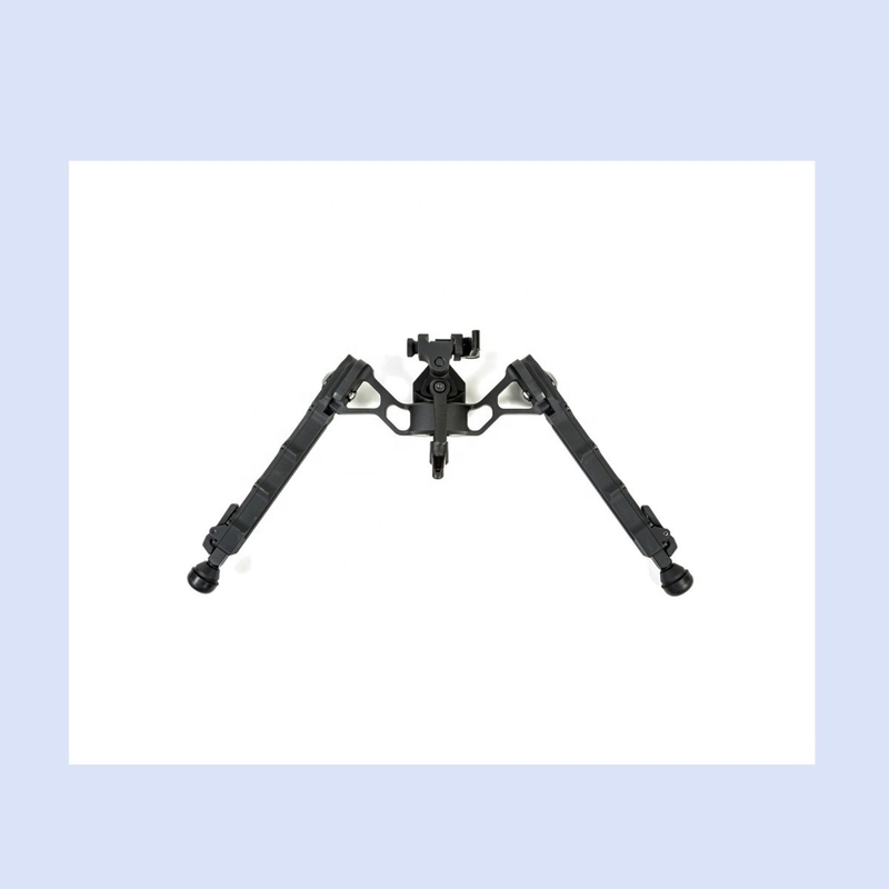 330g Outdoor Tactical Bipod Adjustable 5.5''-8.1'' Height 5 Slots for Versatility