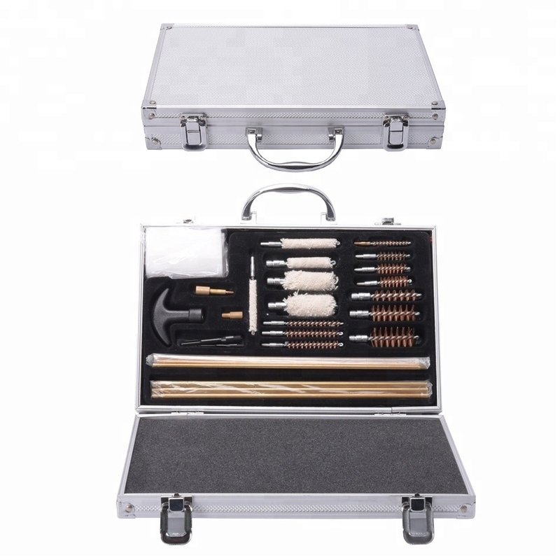 Silver Aluminum Case Cleaning Kit for 0.22 0.177 12G 9MM and Long-Lasting Performance