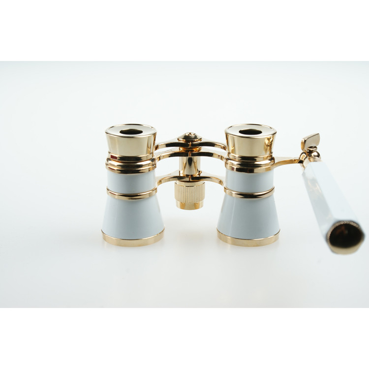 Metal Vintage Telescope Antique Binocular Glasses for Opera 3x25 Exit Pupil 8.3mm
