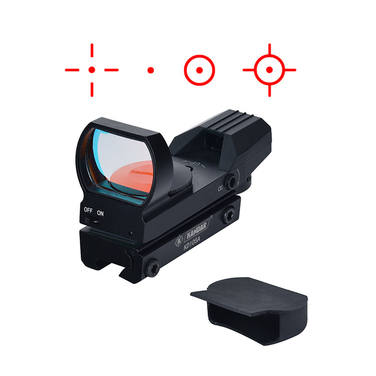 11mm/20mm Base 1X22x33 Red Dot Reflex Sight with Free Eye Relief and Accessories