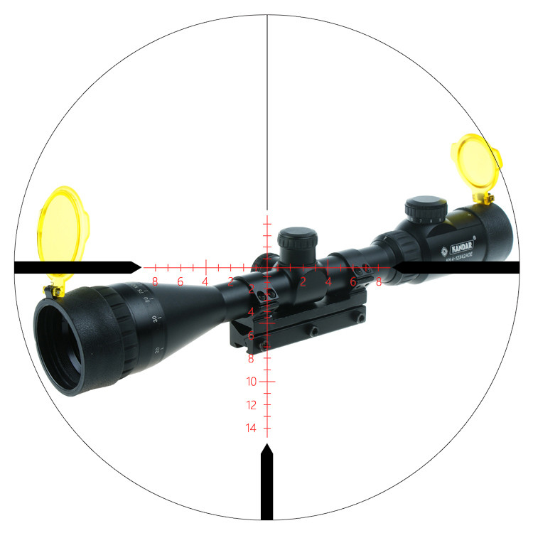 KH 4-12x42 AOE Scope with 3.5-10.5mm Exit Pupil and RGB M-Dot Illuminations Sights