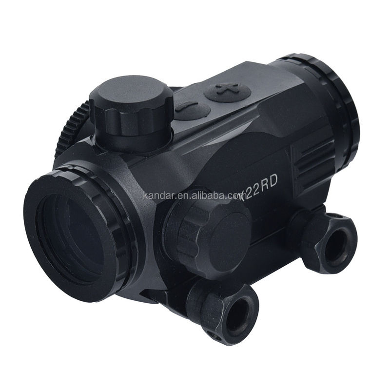 1x Mini Red Dot Sight for Hunting Illumination 6 Levels Red Push Botton Type