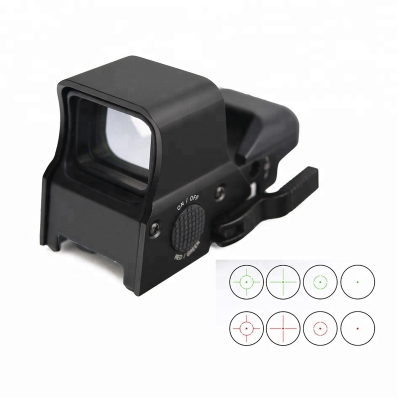 Easy Mounting 63mm x 53mm Reflex 4 Reticle Red Dot Sight for Hunting Shockproof Design